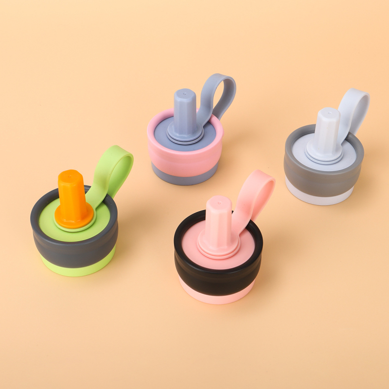 Capac termos cu dop universal pentru pai, capac din plastic portabil, accesoriu pentru termos