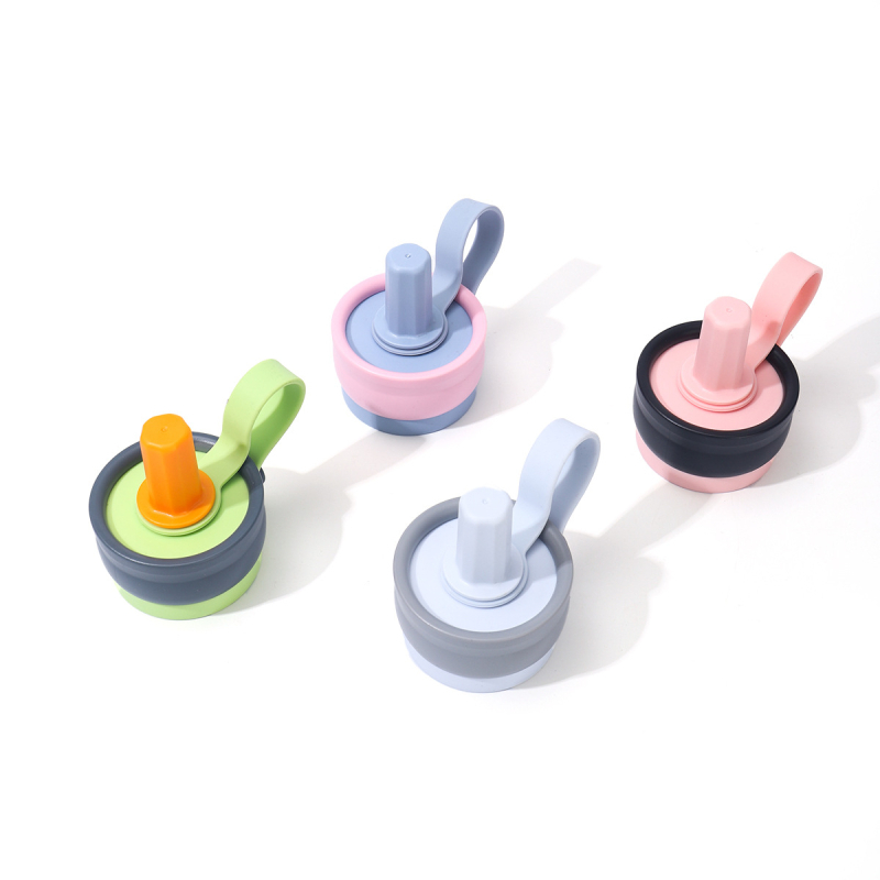 Capac termos cu dop universal pentru pai, capac din plastic portabil, accesoriu pentru termos