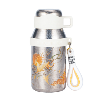 Cană termică din titan pur, pereți dubli, 500 ml