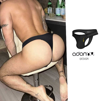 Muški thong od modala za sport i fitness, prozračan, niski struk, rastezljiv
