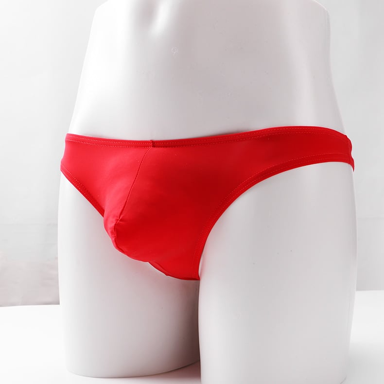 Novo muški thong donje rublje od ice silk prozirno, niski struk, sportski stil, dizajn s U-oblikom i T-oblikom, prozračan, korejski stil