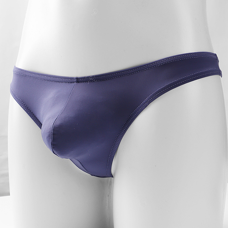 Novo muški thong donje rublje od ice silk prozirno, niski struk, sportski stil, dizajn s U-oblikom i T-oblikom, prozračan, korejski stil