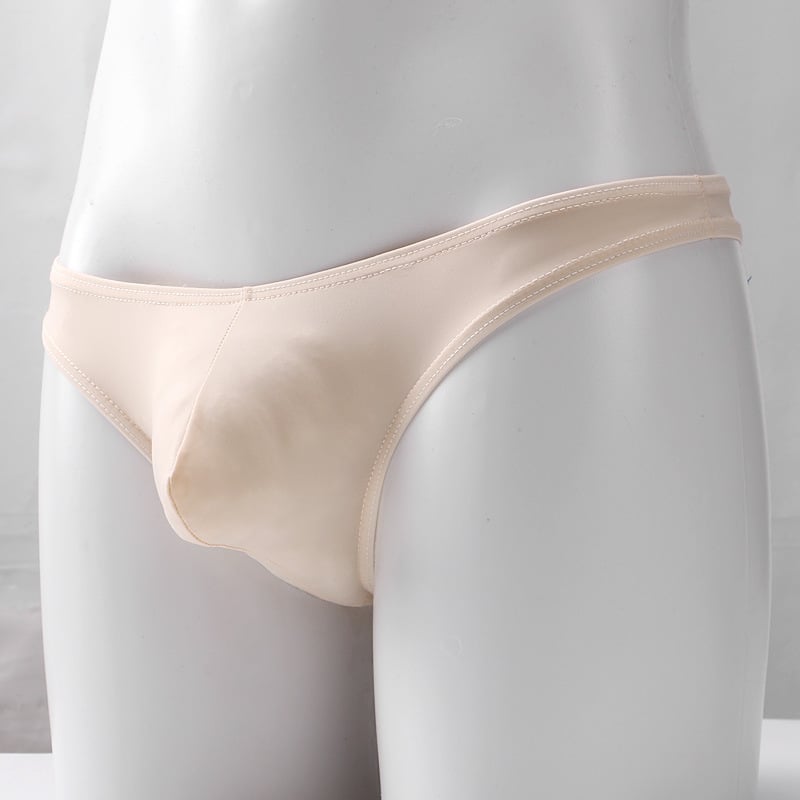 Novo muški thong donje rublje od ice silk prozirno, niski struk, sportski stil, dizajn s U-oblikom i T-oblikom, prozračan, korejski stil