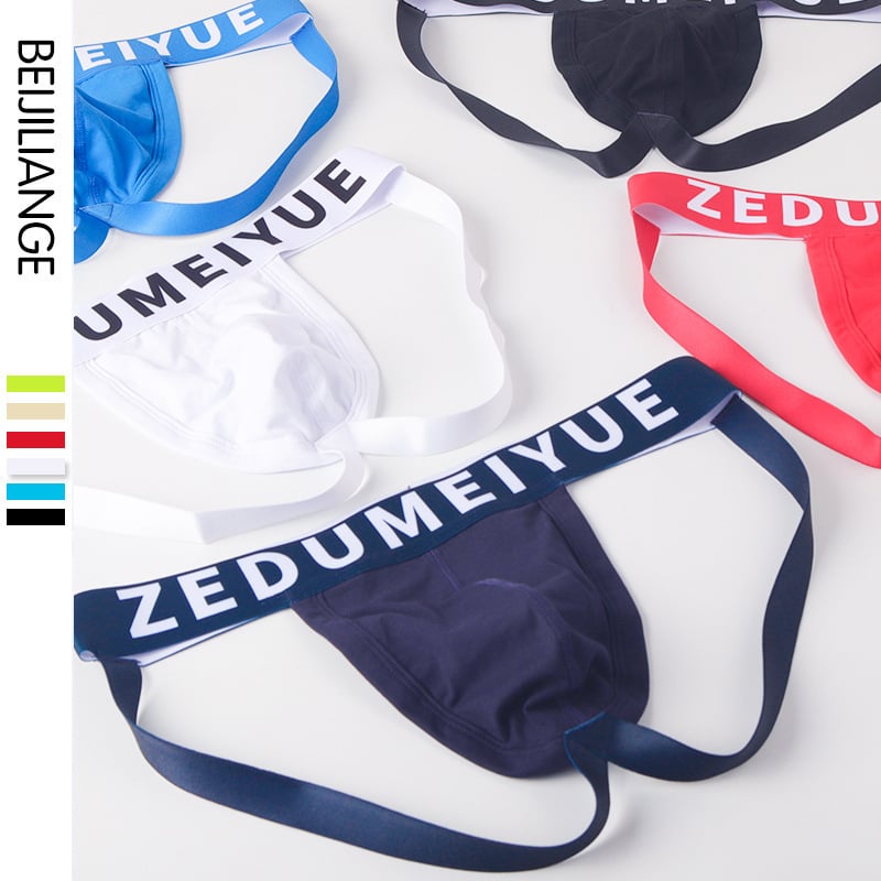 Muške pamučne tanga gaćice, niski struk, seksi stil, jednobojno