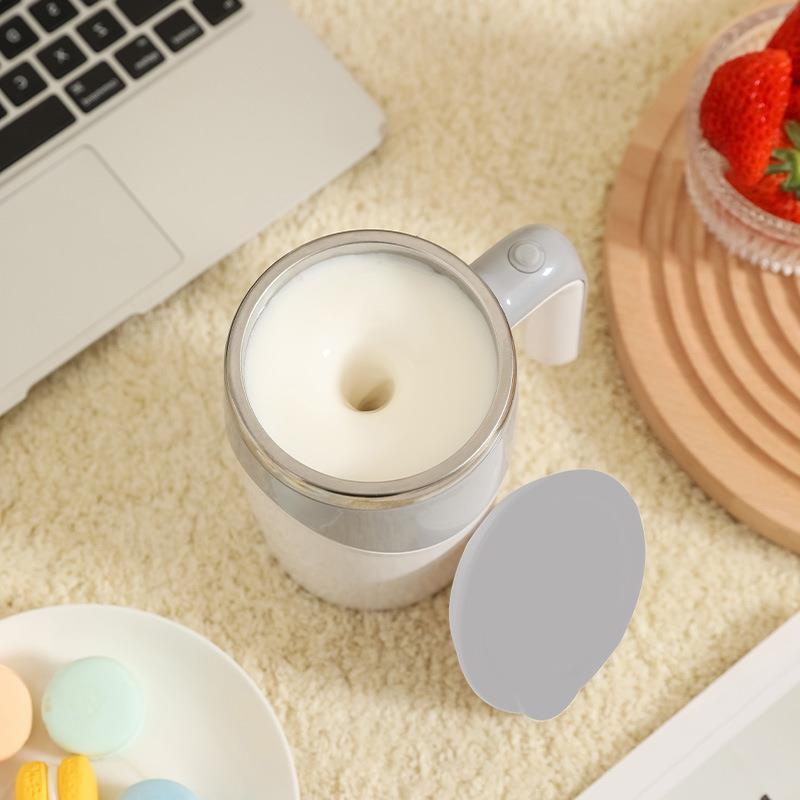 Ceașcă automată de cafea cu amestecător magnetic rotativ, cană de lapte electrică, oțel inoxidabil 304, birou, design modern