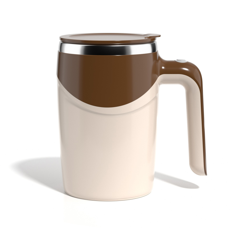 Ceașcă automată de cafea cu amestecător magnetic rotativ, cană de lapte electrică, oțel inoxidabil 304, birou, design modern