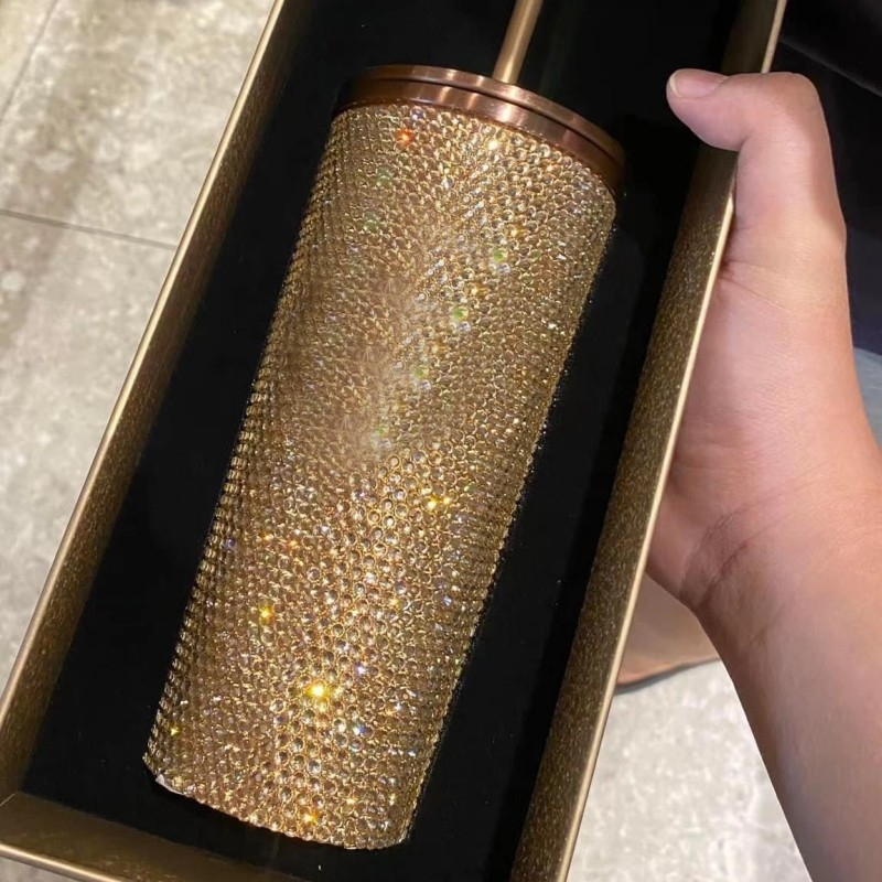 Colecția Star Dad de Crăciun – Cana LISA Diamond, din oțel inoxidabil, termos izolat cu pai