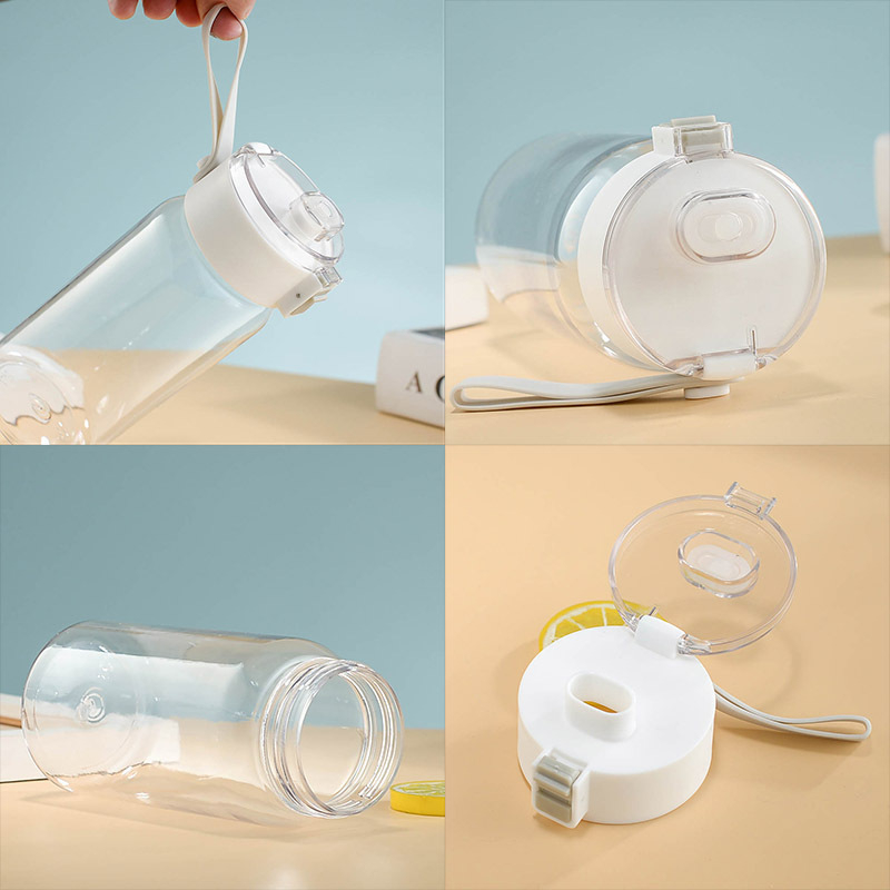 Pahar din plastic pentru apă cu separator de ceai și mâner, portabil și elegant, pentru studenți
