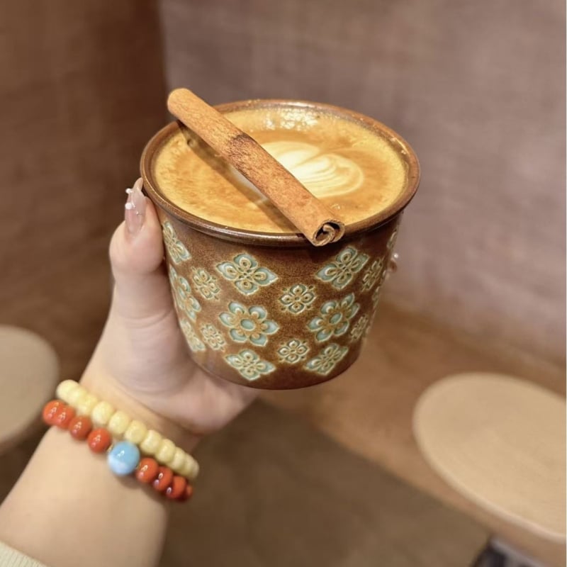 Ceașcă Master Longquan Celadon cu motiv floral, ceașcă ceramică pentru cafea, ceașcă mare pentru degustarea ceaiului, stil vintage.