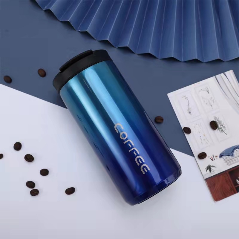 Cana de cafea din oțel inoxidabil 304, izolație în vid, pentru birou, exterior și mașină, pentru băut direct