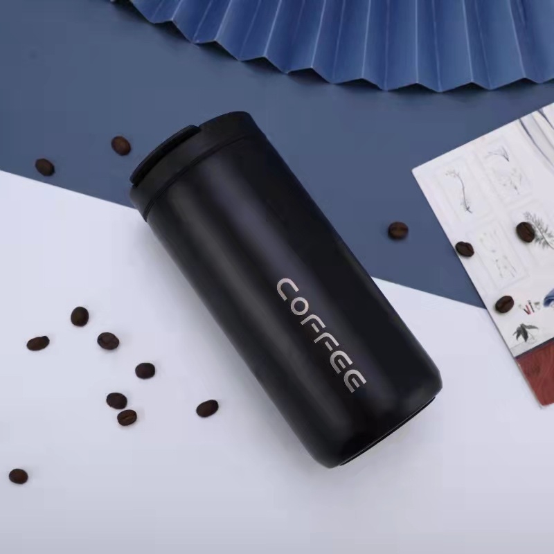 Cana de cafea din oțel inoxidabil 304, izolație în vid, pentru birou, exterior și mașină, pentru băut direct