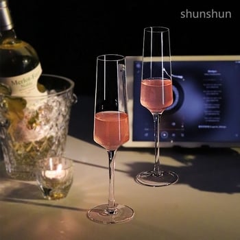 Pahar de șampanie, cristal, pentru vin și cocktail, uz casnic