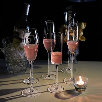 Pahar de șampanie, cristal, pentru vin și cocktail, uz casnic