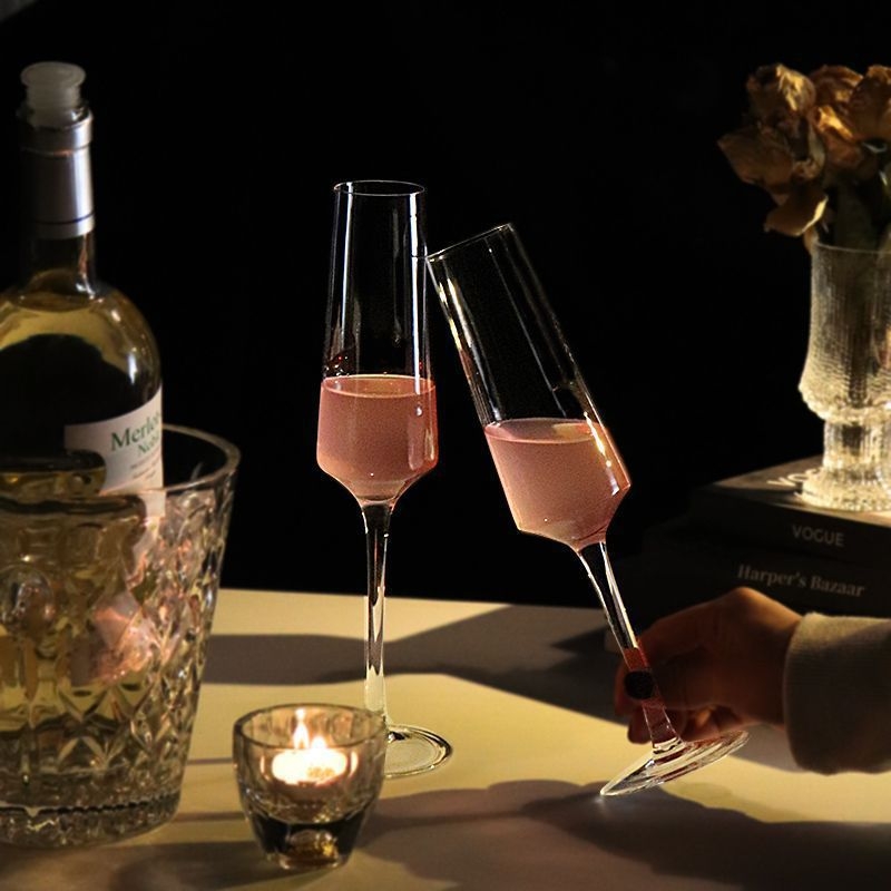 Pahar de șampanie, cristal, pentru vin și cocktail, uz casnic
