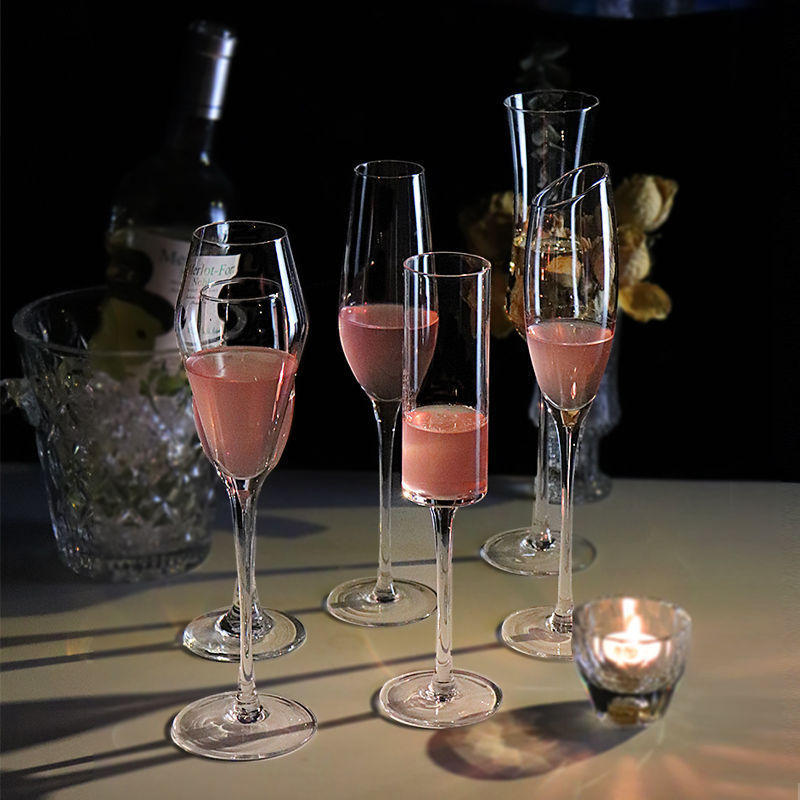 Pahar de șampanie, cristal, pentru vin și cocktail, uz casnic