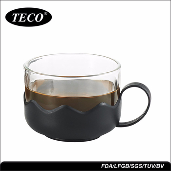 Pahare din sticlă cu borosilicat înalt pentru cafea, ceai și apă — termorezistente, pahare pentru lapte și latte, alb australian