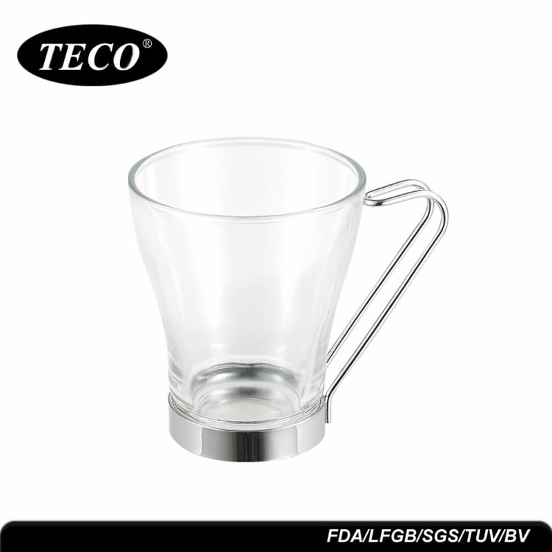 Pahare din sticlă cu borosilicat înalt pentru cafea, ceai și apă — termorezistente, pahare pentru lapte și latte, alb australian