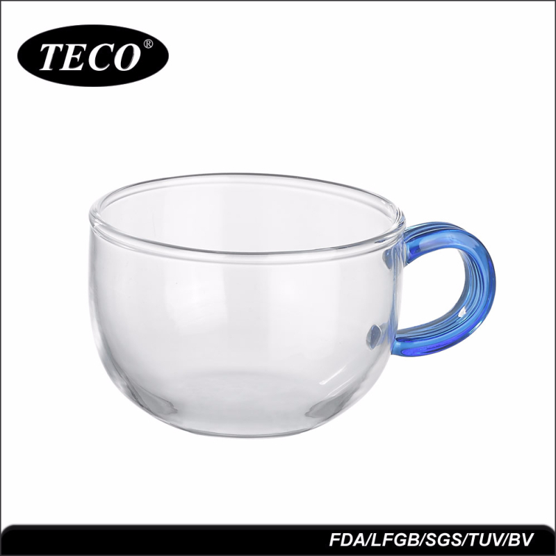Pahare din sticlă cu borosilicat înalt pentru cafea, ceai și apă — termorezistente, pahare pentru lapte și latte, alb australian