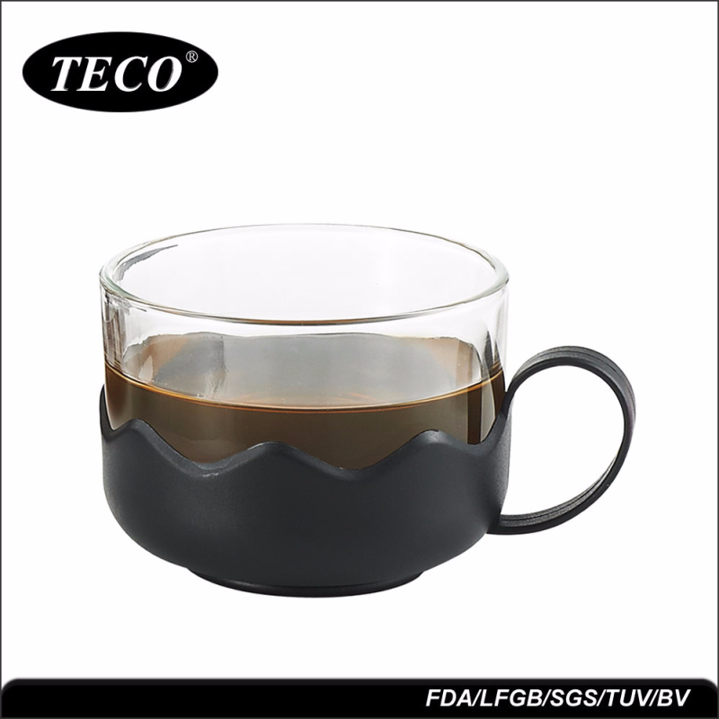 Pahare din sticlă cu borosilicat înalt pentru cafea, ceai și apă — termorezistente, pahare pentru lapte și latte, alb australian