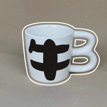 Cană ceramică cu design minimalist modern, drăguță și amuzantă, cadou de ziua de naștere pentru studenți și prieteni.