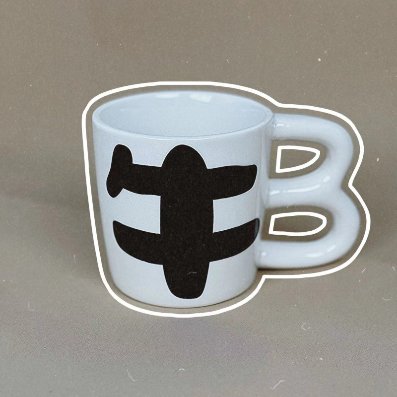 Cană ceramică cu design minimalist modern, drăguță și amuzantă, cadou de ziua de naștere pentru studenți și prieteni.