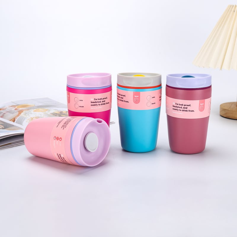 Cană de cafea izolată, portabilă, cu interior din oțel inoxidabil 304 și exterior din 201, design modern minimalist