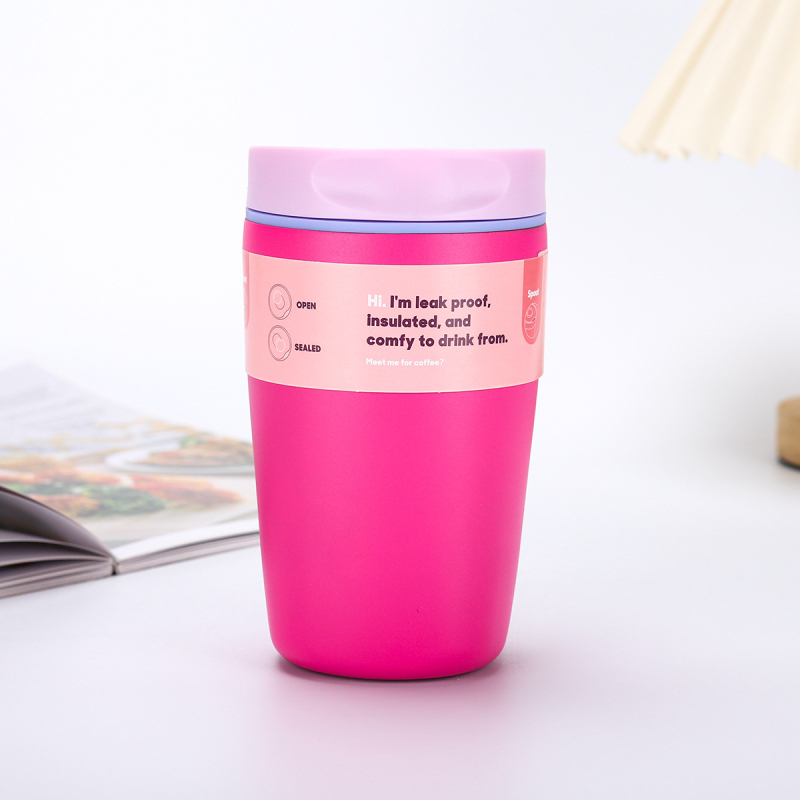 Cană de cafea izolată, portabilă, cu interior din oțel inoxidabil 304 și exterior din 201, design modern minimalist