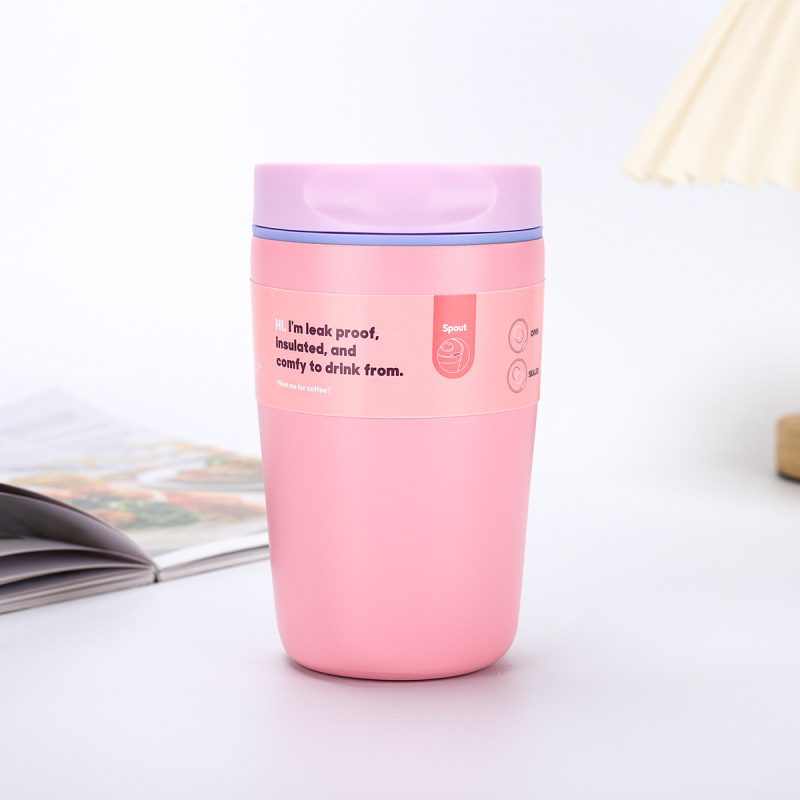 Cană de cafea izolată, portabilă, cu interior din oțel inoxidabil 304 și exterior din 201, design modern minimalist