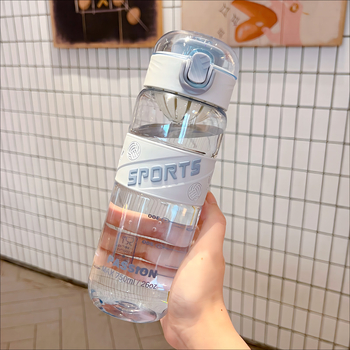 Sticlă de apă portabilă pentru elevi, băut direct, rezistentă la temperaturi înalte, sticlă sport, policarbonat