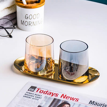 Pahar de whisky din sticlă de înaltă calitate, pentru uz casnic, stil INS, lux discret, pahar pentru apă și clătire a gurii