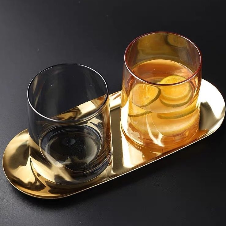 Pahar de whisky din sticlă de înaltă calitate, pentru uz casnic, stil INS, lux discret, pahar pentru apă și clătire a gurii