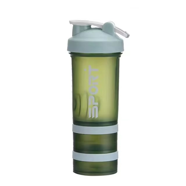 Shaker pentru pudră, recipient izolat pentru milkshake, sticlă portabilă de antrenament