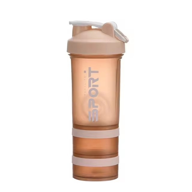 Shaker pentru pudră, recipient izolat pentru milkshake, sticlă portabilă de antrenament