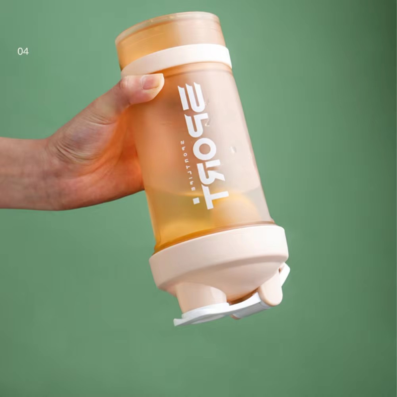 Shaker pentru pudră, recipient izolat pentru milkshake, sticlă portabilă de antrenament