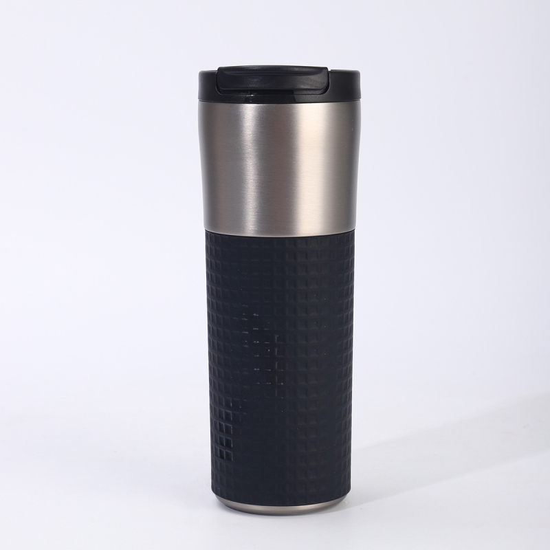 Cană de cafea izolată din oțel inoxidabil 304 interior și 201 exterior, pentru consum direct, portabilă pentru mașină