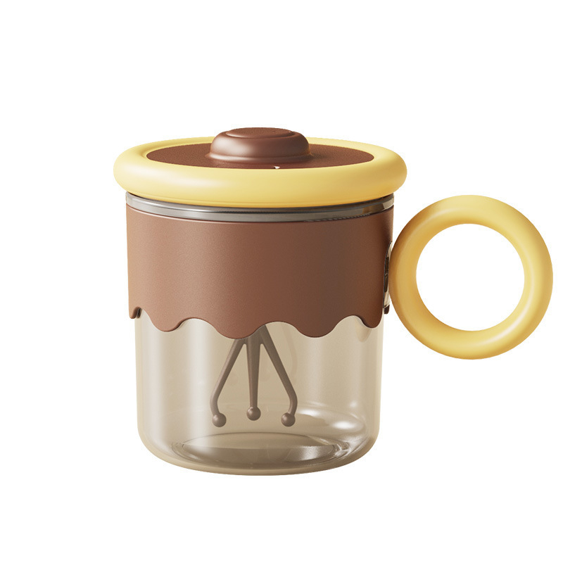 Cana automată de amestec cu capac, shaker portabil din oțel inox pentru pudră de lapte și cafea, reîncărcabilă, izolație termică peste 24 de ore