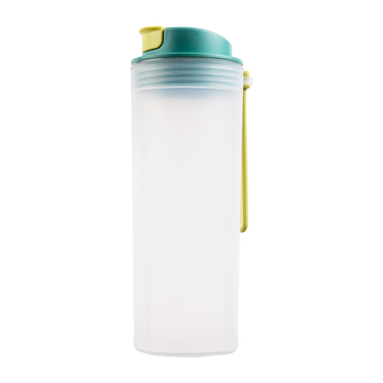Pahar plastic portabil cu un singur strat, shaker pentru pudră proteică, pahar milkshake, sticlă de apă pentru sport, imprimare siglă