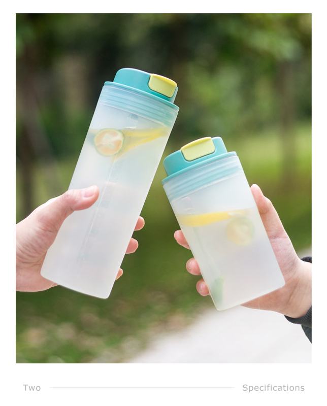 Pahar plastic portabil cu un singur strat, shaker pentru pudră proteică, pahar milkshake, sticlă de apă pentru sport, imprimare siglă