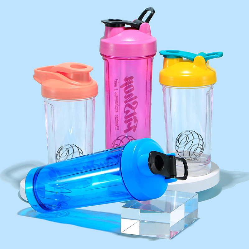Cupe de shaker din plastic, cu scară de măsurare, recipient portabil pentru shake de proteine și milkshake