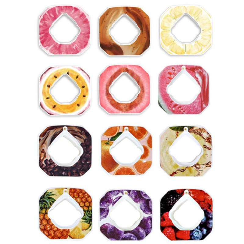 Sticlă de apă cu gradient mat, aromă de fructe, pai parfumat, plastic bicolor