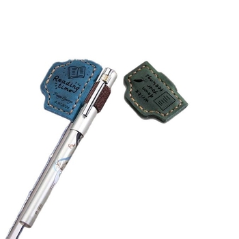 Marcaj magnetic de carte din piele, personalizabil cu litere engleze, clips magnetice pentru pagini, clip pentru pix și bandă elastică pentru pagini