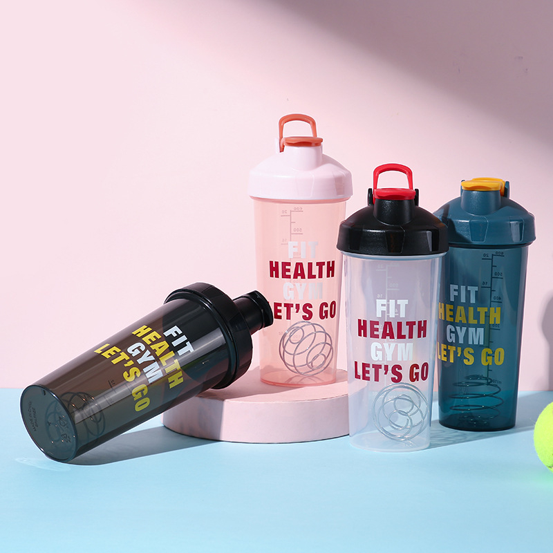 Shaker de fitness, recipient portabil pentru proteine, cu capacitate mare