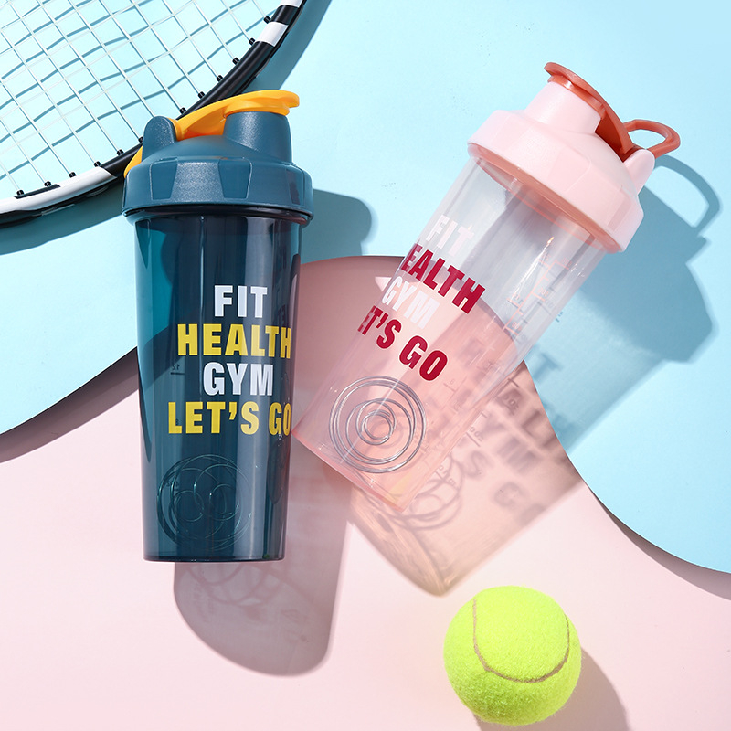 Shaker de fitness, recipient portabil pentru proteine, cu capacitate mare