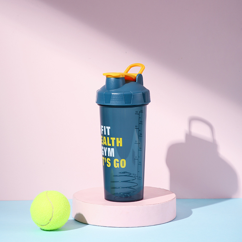 Shaker de fitness, recipient portabil pentru proteine, cu capacitate mare