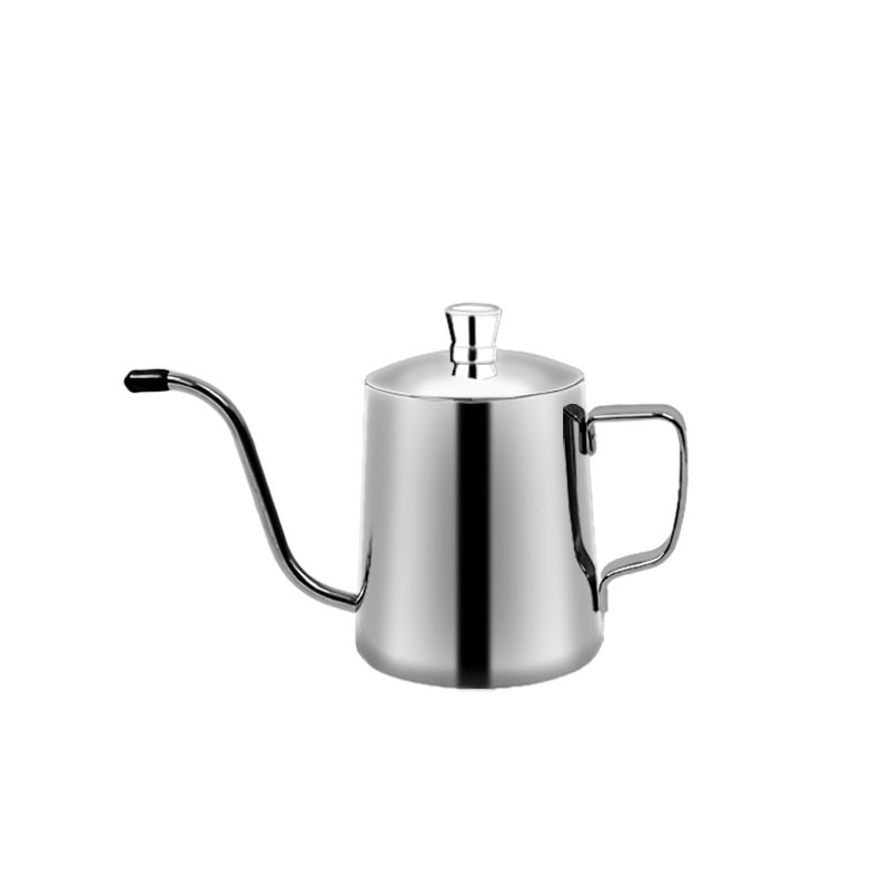 Ceainic de cafea din oțel inoxidabil pentru turnare, cu gură lungă și subțire și filtru pour-over
