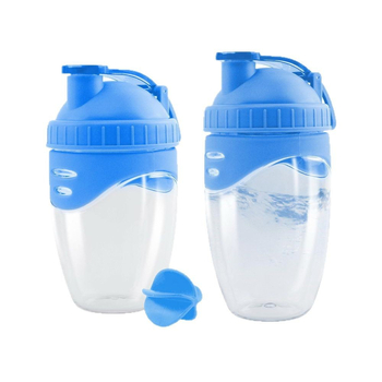 Shaker de 500/700 ml, rezistent la temperaturi înalte, pentru activități în aer liber, recipient din plastic pentru milkshake cu bilă de amestecare, cupă pentru pudră proteică