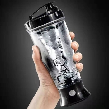 Cupă electrică de amestecat, 350 ml, capacitate mare, pentru pudră de proteine și pudră de cacao, ceașcă de shake