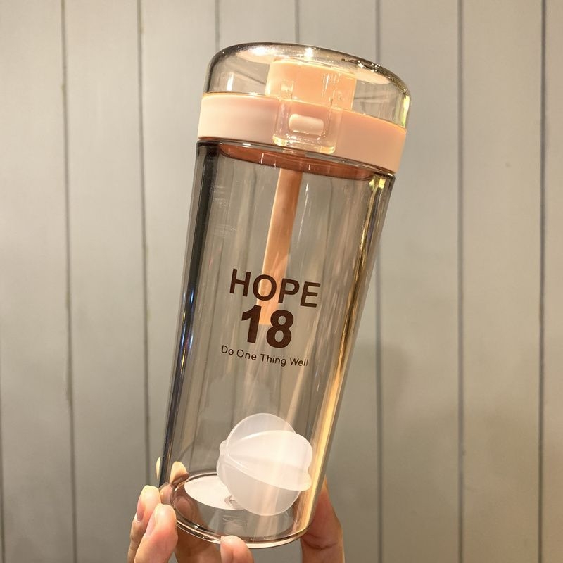 Șejker de fitness cu bilă de amestec, shake proteic și pudră pentru înlocuirea meselor, recipient portabil din plastic, etanș