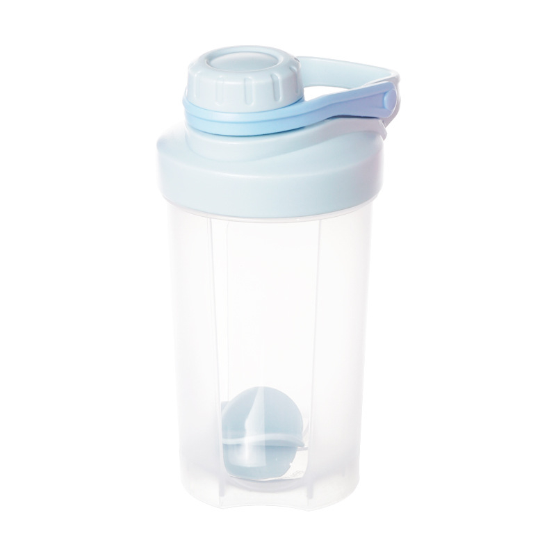 Shaker de proteine de 500 ml cu scară de măsură și bilă amestecătoare etanșă