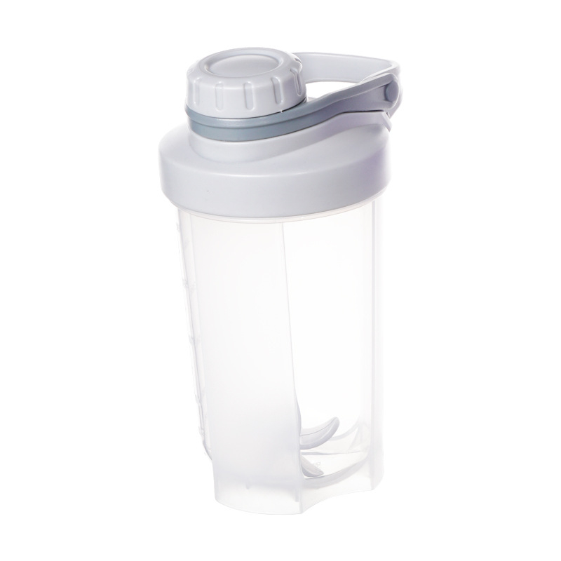 Shaker de proteine de 500 ml cu scară de măsură și bilă amestecătoare etanșă